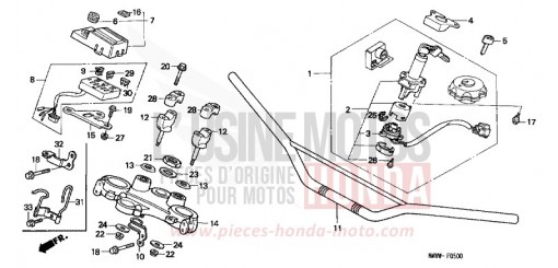 ROHRGRIFF/OBERE BRUECKE XL600VV de 1997